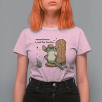 Funny Cowboy Frog T Shirt For Women Sometimes I Just Be Fartin - Wonder Print Shop