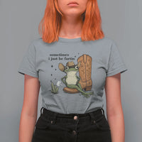 Funny Cowboy Frog T Shirt For Women Sometimes I Just Be Fartin - Wonder Print Shop