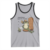 Funny Cowboy Frog Tank Top Sometimes I Just Be Fartin - Wonder Print Shop