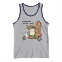 Funny Cowboy Frog Tank Top Sometimes I Just Be Fartin - Wonder Print Shop