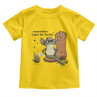 Funny Cowboy Frog Toddler T Shirt Sometimes I Just Be Fartin - Wonder Print Shop