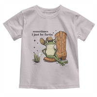 Funny Cowboy Frog Toddler T Shirt Sometimes I Just Be Fartin - Wonder Print Shop