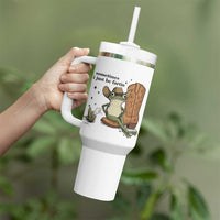Funny Cowboy Frog Tumbler With Handle Sometimes I Just Be Fartin - Wonder Print Shop