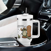 Funny Cowboy Frog Tumbler With Handle Sometimes I Just Be Fartin - Wonder Print Shop