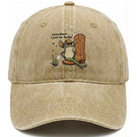 Funny Cowboy Frog Washed Cotton Baseball Cap Sometimes I Just Be Fartin