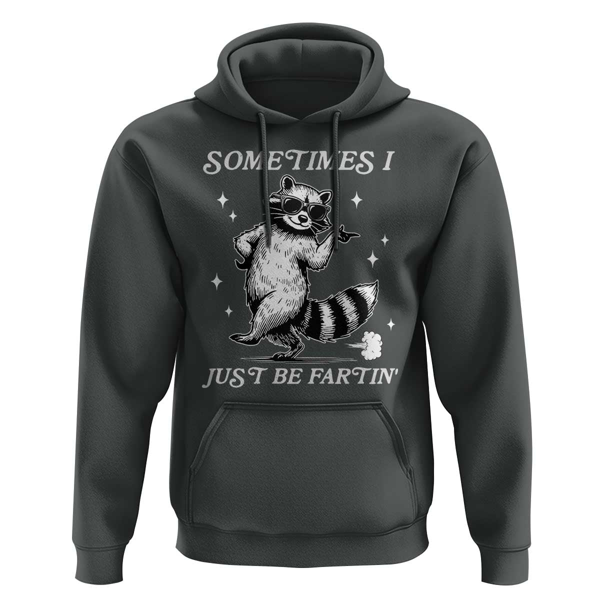 Sometimes I Just Be Fartin Hoodie Funny Raccoon Meme - Wonder Print Shop