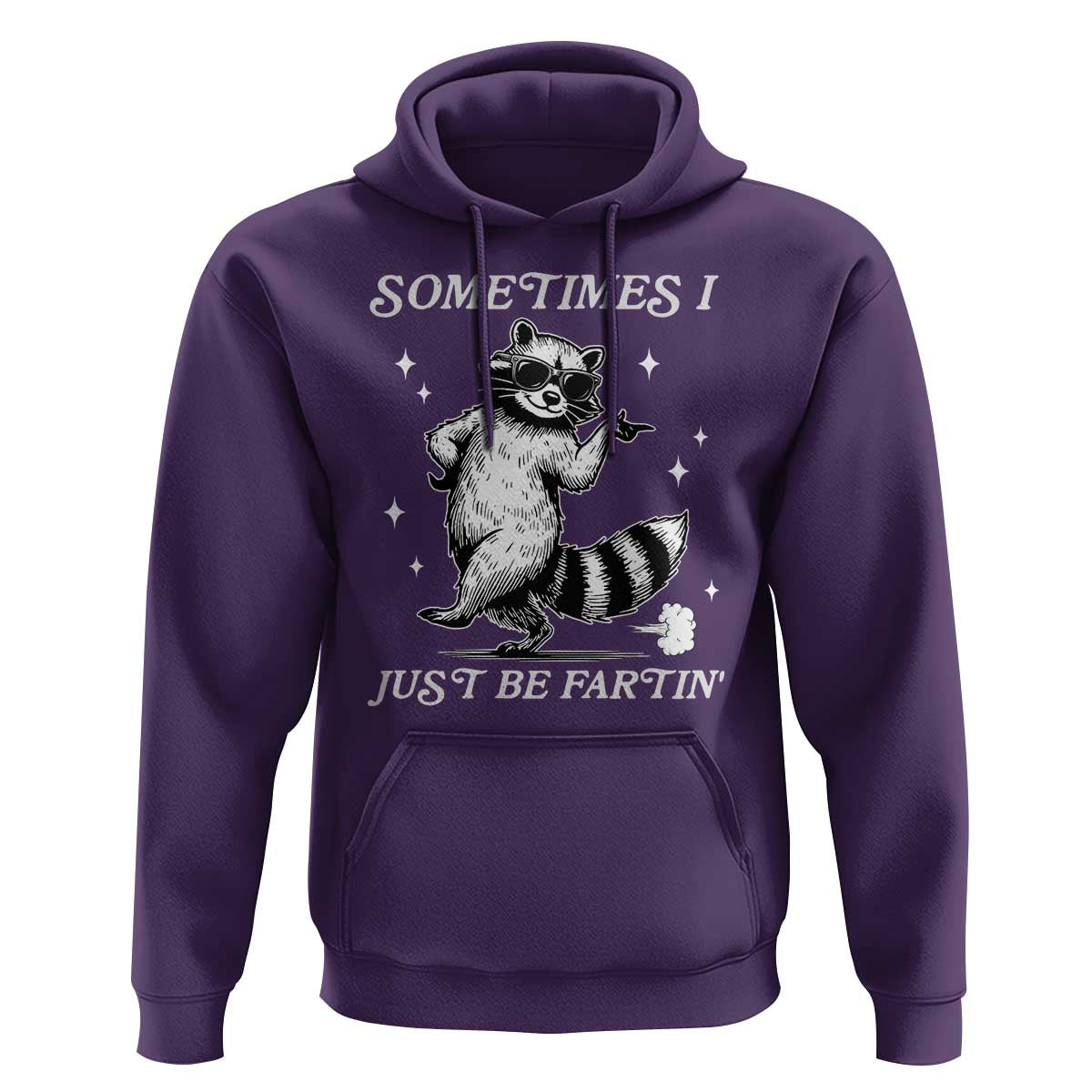 Sometimes I Just Be Fartin Hoodie Funny Raccoon Meme - Wonder Print Shop