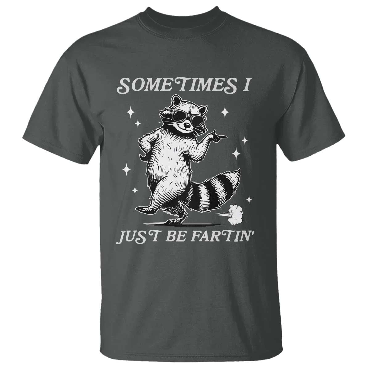 Sometimes I Just Be Fartin T Shirt Funny Raccoon Meme - Wonder Print Shop