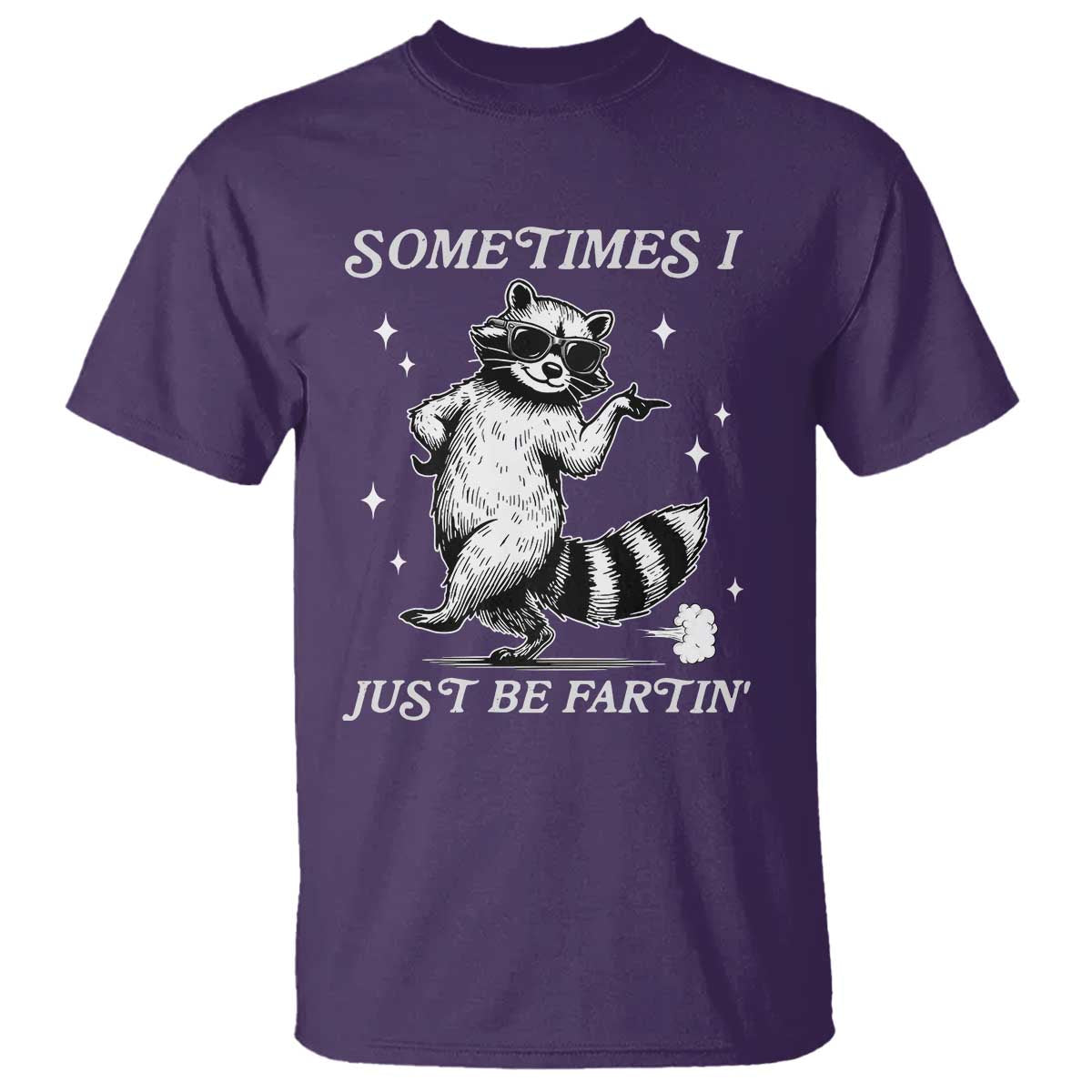 Sometimes I Just Be Fartin T Shirt Funny Raccoon Meme - Wonder Print Shop