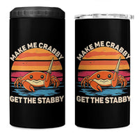 Funny Crab Meme Y2K 4 in 1 Can Cooler Tumbler Make Me Crabby Get The Stabby - Wonder Print Shop