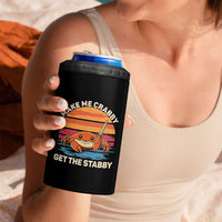 Funny Crab Meme Y2K 4 in 1 Can Cooler Tumbler Make Me Crabby Get The Stabby - Wonder Print Shop