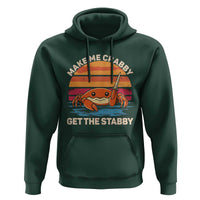 Funny Crab Meme Y2K Hoodie Make Me Crabby Get The Stabby - Wonder Print Shop