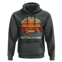 Funny Crab Meme Y2K Hoodie Make Me Crabby Get The Stabby - Wonder Print Shop