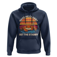 Funny Crab Meme Y2K Hoodie Make Me Crabby Get The Stabby - Wonder Print Shop
