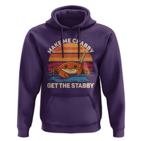 Funny Crab Meme Y2K Hoodie Make Me Crabby Get The Stabby - Wonder Print Shop