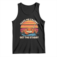 Funny Crab Meme Y2K Tank Top Make Me Crabby Get The Stabby - Wonder Print Shop