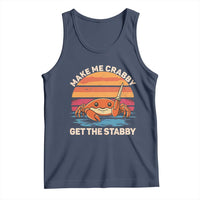Funny Crab Meme Y2K Tank Top Make Me Crabby Get The Stabby - Wonder Print Shop