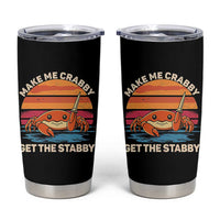 Funny Crab Meme Y2K Tumbler Cup Make Me Crabby Get The Stabby - Wonder Print Shop