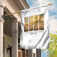 He Is Not Here He Is Risen Garden Flag Christian Easter Bible Verse