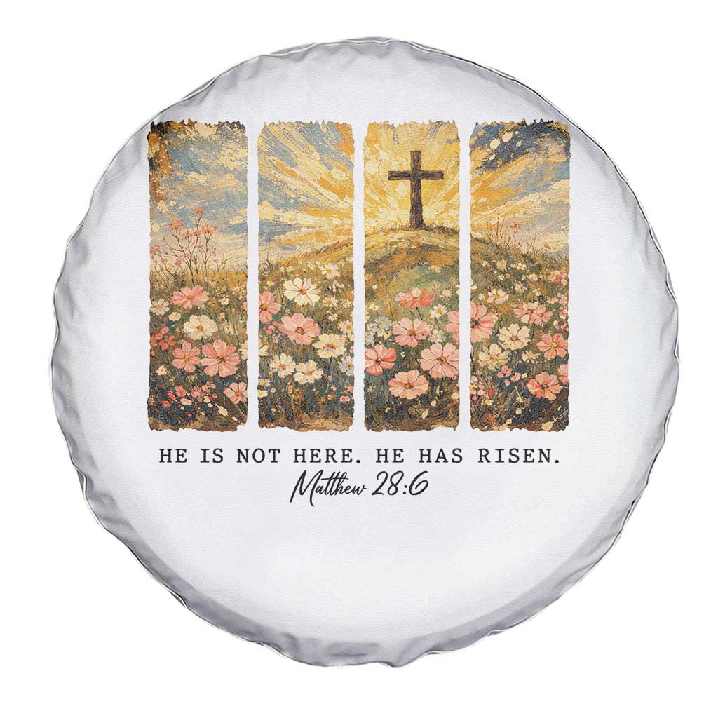 He Is Not Here He Is Risen Spare Tire Cover Christian Easter Bible Verse