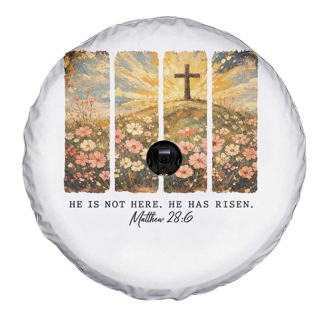 He Is Not Here He Is Risen Spare Tire Cover Christian Easter Bible Verse