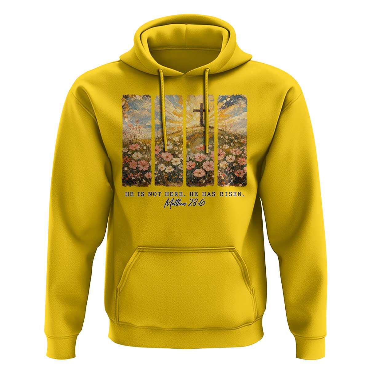 He Is Not Here He Is Risen Hoodie Christian Easter Bible Verse