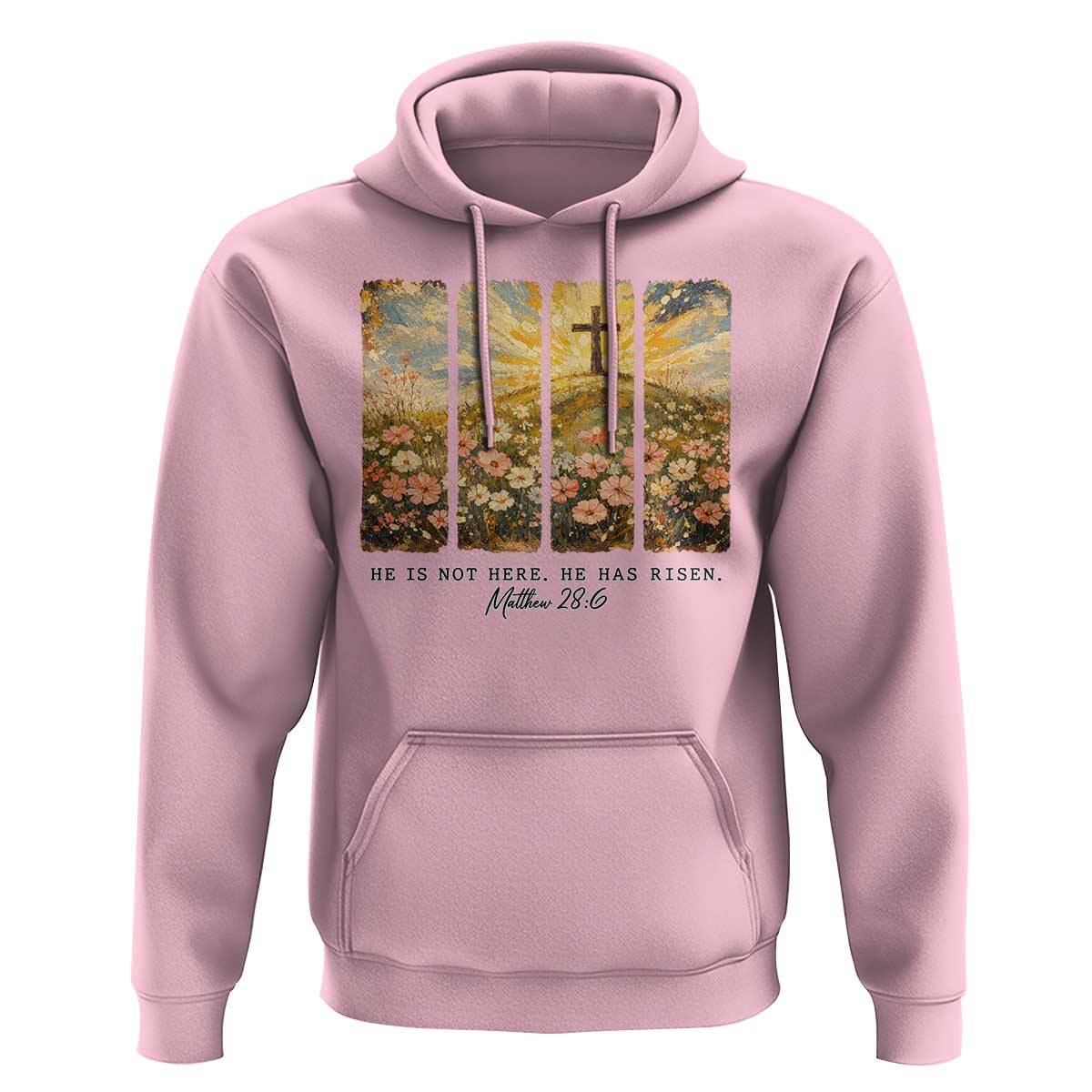He Is Not Here He Is Risen Hoodie Christian Easter Bible Verse