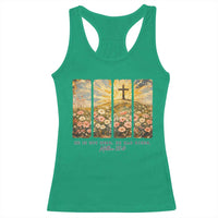 He Is Not Here He Is Risen Racerback Tank Top Christian Easter Bible Verse