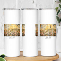 He Is Not Here He Is Risen Skinny Tumbler Christian Easter Bible Verse