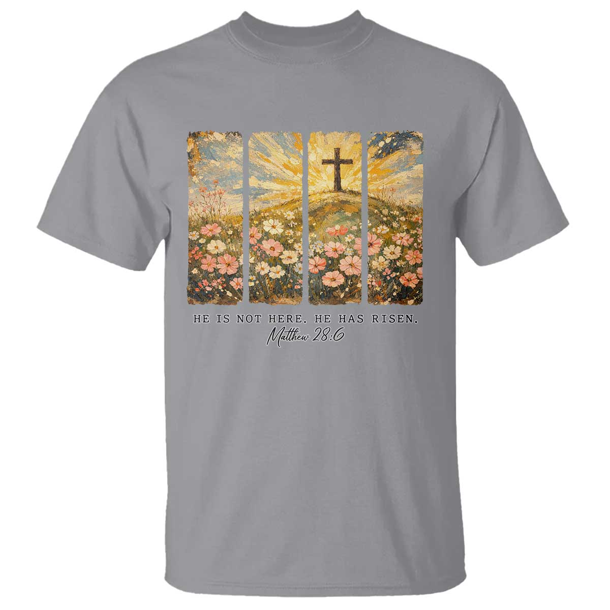 He Is Not Here He Is Risen T Shirt Christian Easter Bible Verse