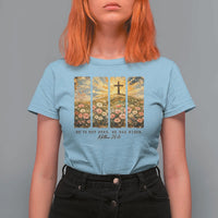 He Is Not Here He Is Risen T Shirt For Women Christian Easter Bible Verse