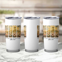 He Is Not Here He Is Risen Tumbler Cup Christian Easter Bible Verse