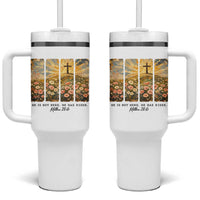 He Is Not Here He Is Risen Tumbler With Handle Christian Easter Bible Verse