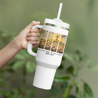 He Is Not Here He Is Risen Tumbler With Handle Christian Easter Bible Verse