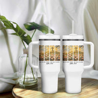 He Is Not Here He Is Risen Tumbler With Handle Christian Easter Bible Verse