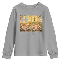 He Is Not Here He Is Risen Youth Sweatshirt Christian Easter Bible Verse
