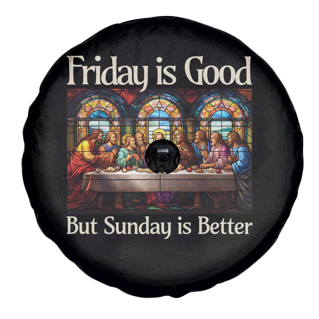 Christian Easter Spare Tire Cover Friday is Good Sunday is Better