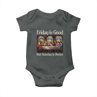 Christian Easter Baby Onesie Friday is Good Sunday is Better