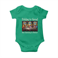 Christian Easter Baby Onesie Friday is Good Sunday is Better