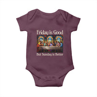 Christian Easter Baby Onesie Friday is Good Sunday is Better
