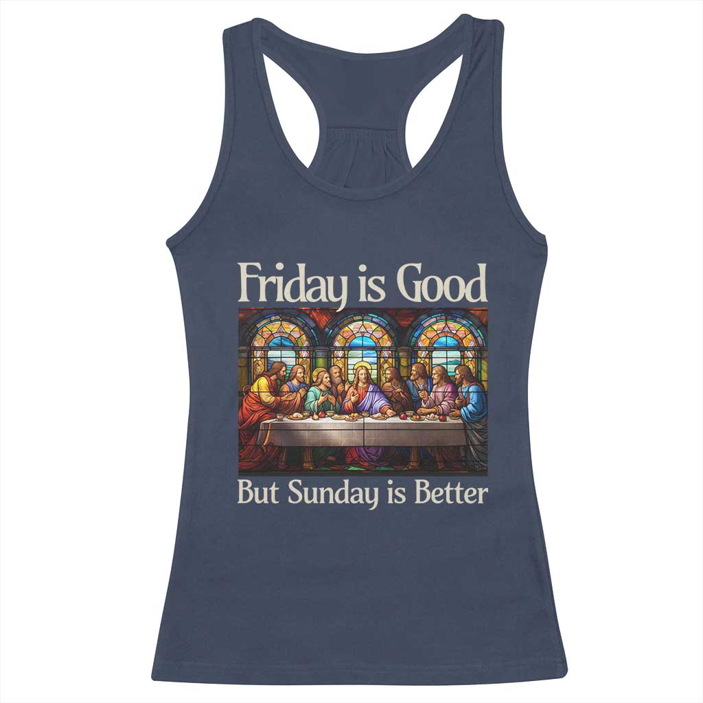 Christian Easter Racerback Tank Top Friday is Good Sunday is Better
