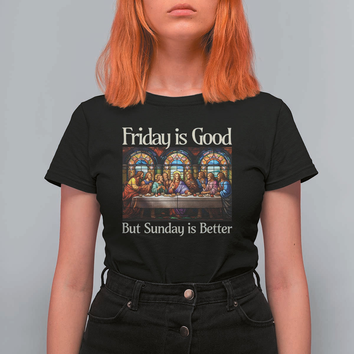 Christian Easter T Shirt For Women Friday is Good Sunday is Better