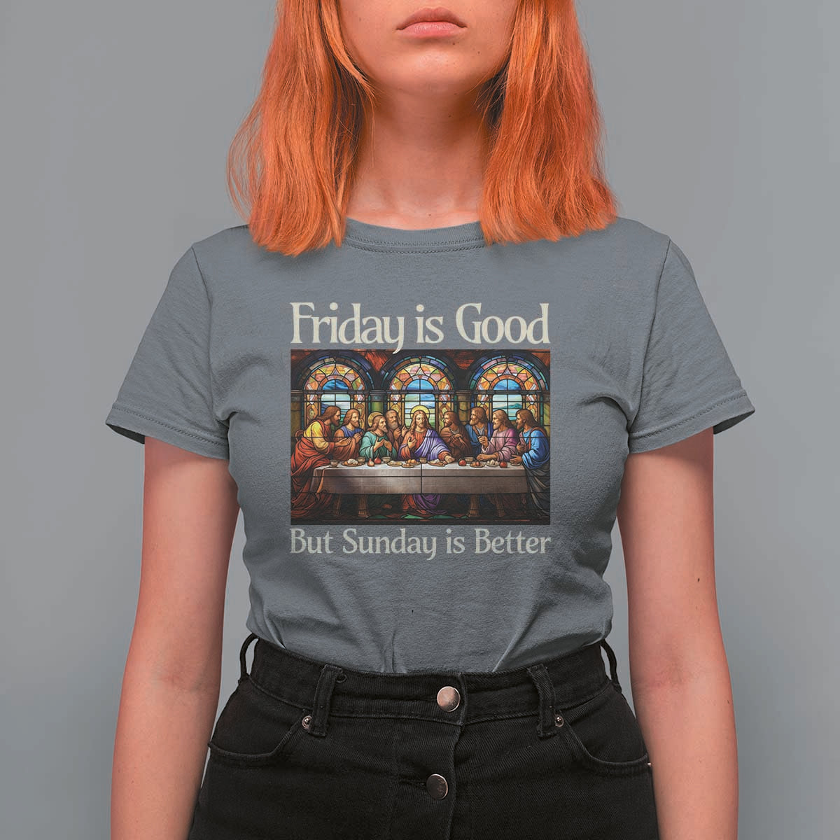 Christian Easter T Shirt For Women Friday is Good Sunday is Better