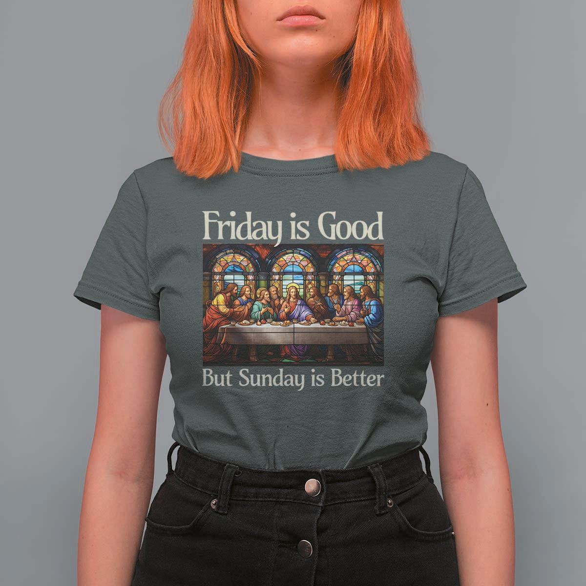 Christian Easter T Shirt For Women Friday is Good Sunday is Better