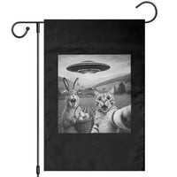 Funny Easter Garden Flag Christian Cat Selfie Bunny Meme