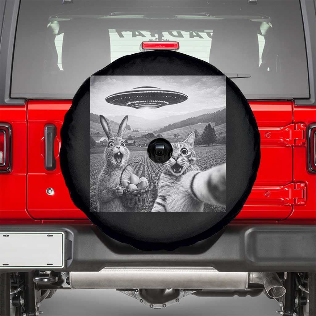 Funny Easter Spare Tire Cover Christian Cat Selfie Bunny Meme
