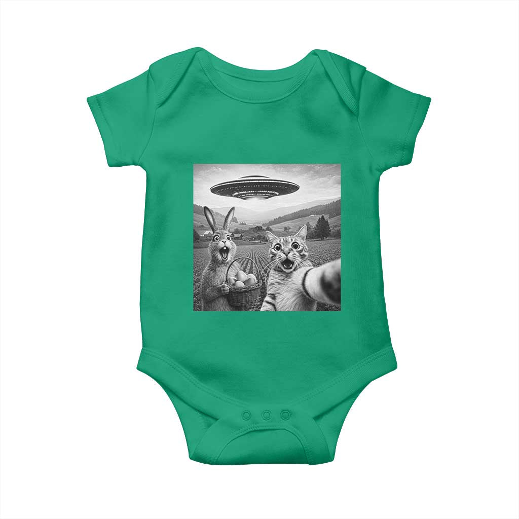 Funny Easter Baby Onesie Christian Cat Selfie Bunny Meme