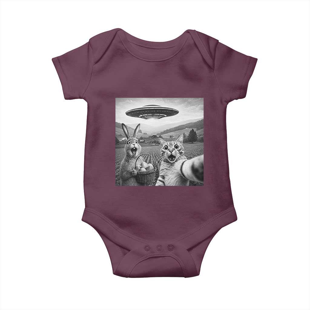 Funny Easter Baby Onesie Christian Cat Selfie Bunny Meme