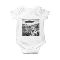 Funny Easter Baby Onesie Christian Cat Selfie Bunny Meme