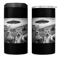 Funny Easter 4 in 1 Can Cooler Tumbler Christian Cat Selfie Bunny Meme